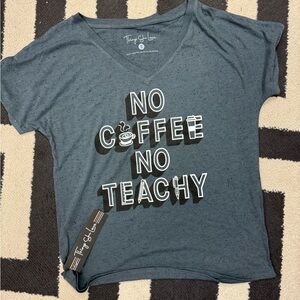 Gray Graphic Tee with Fun Slogan